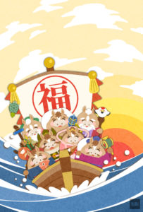 2026年 年賀状　午05　文字無